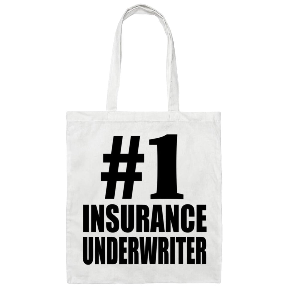 Number One #1 Insurance Underwriter - Tote Bag White