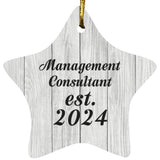 Management Consultant Established Est. 2024 - Star Ornament F