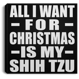 All I Want For Christmas Is My Shih Tzu - Canvas Square