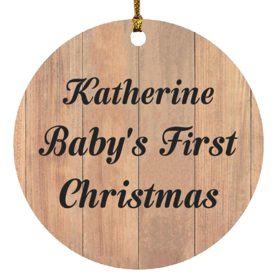 Katherine Baby's First Christmas - Circle Ornament C