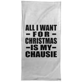 All I Want For Christmas Is My Chausie - Hand Towel