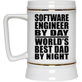 Software Engineer By Day World's Best Dad By Night - Beer Stein