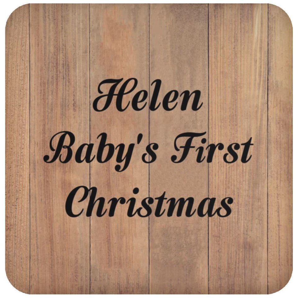 Helen Baby's First Christmas - Drink Coaster C