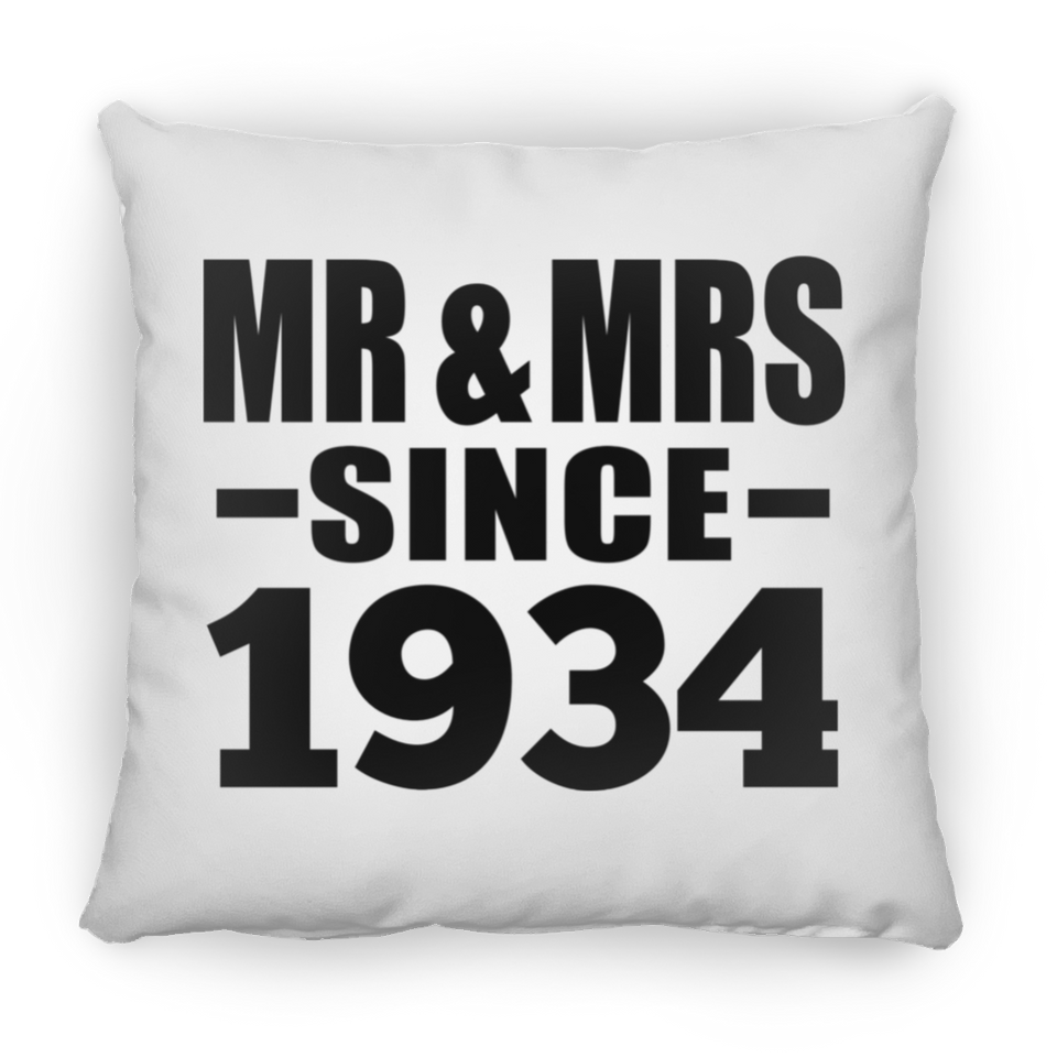 90th Anniversary Mr & Mrs Since 1934 - Throw Pillow