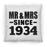 90th Anniversary Mr & Mrs Since 1934 - Throw Pillow