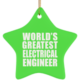 World's Greatest Electrical Engineer - Star Ornament
