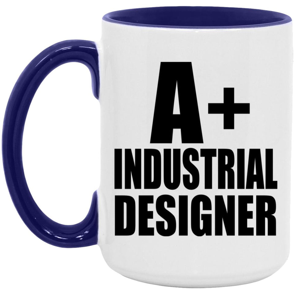 A+ Industrial Designer - 15oz Accent Mug Purple