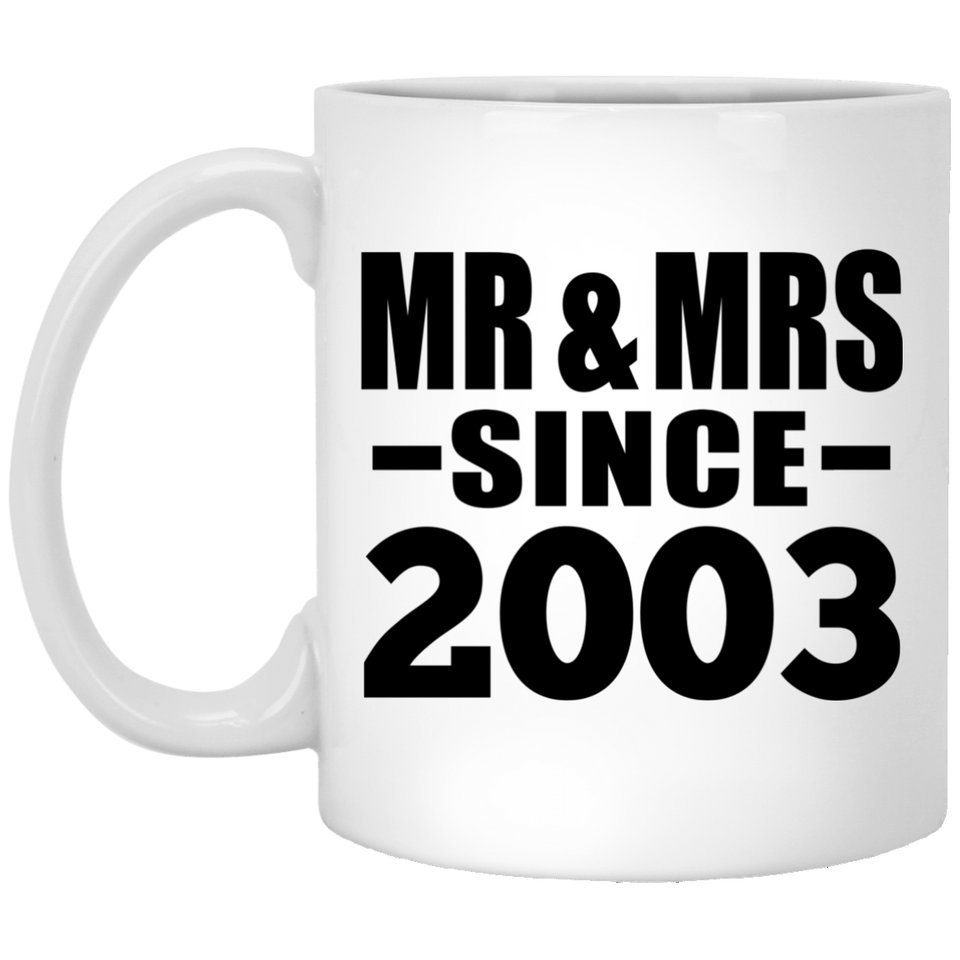 21st Anniversary Mr & Mrs Since 2003 - 11 Oz Coffee Mug