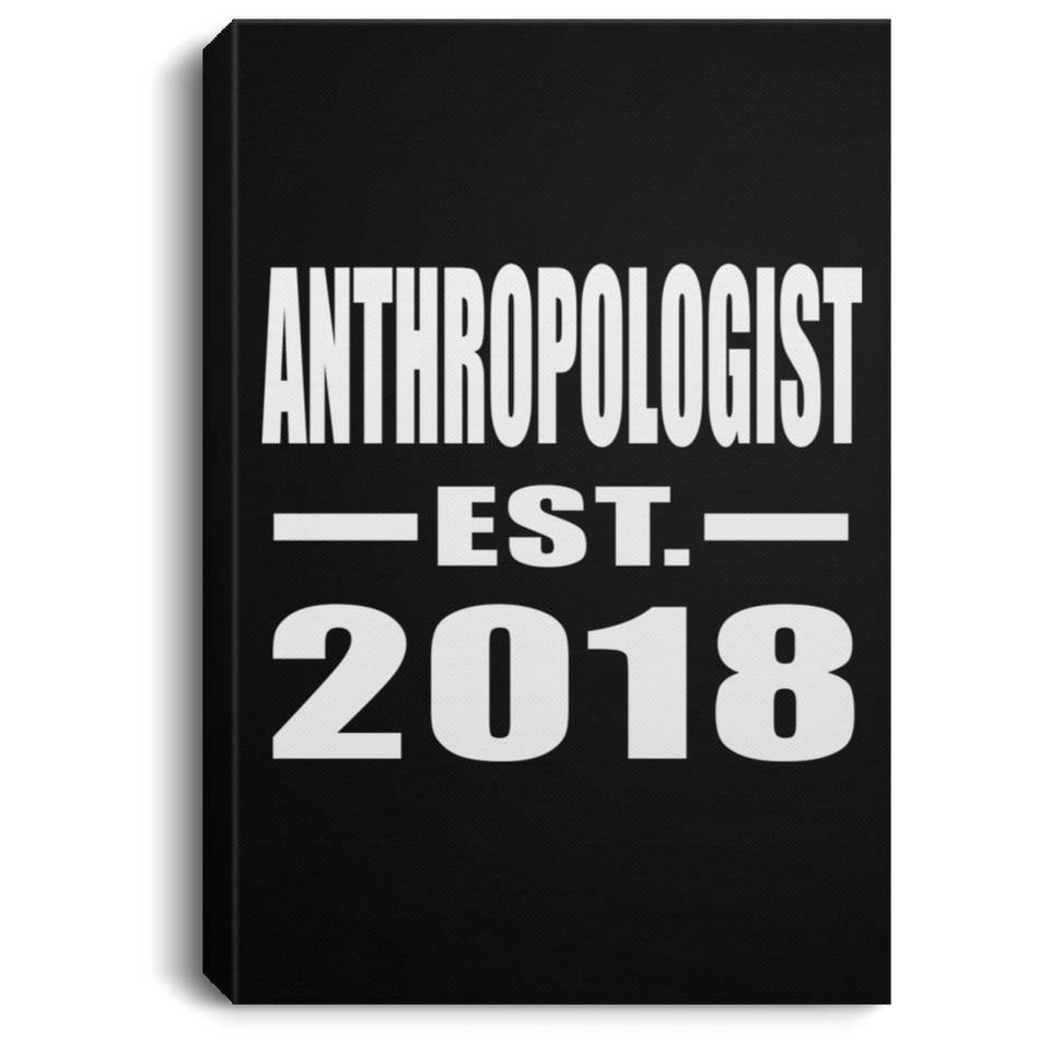 Anthropologist Established EST. 2018 - Canvas Portrait