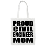Proud Civil Engineer Mom - Tote Bag White