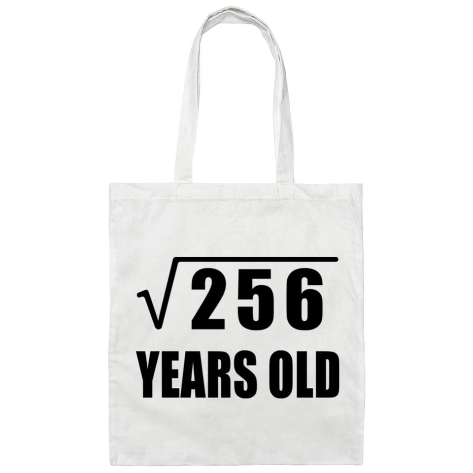 16th Birthday Square Root of 256 Years Old - Tote Bag White