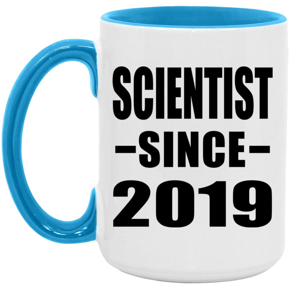Scientist Since 2019 - 15oz Accent Mug Blue