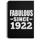 102nd Birthday Fabulous Since 1922 - Canvas Portrait
