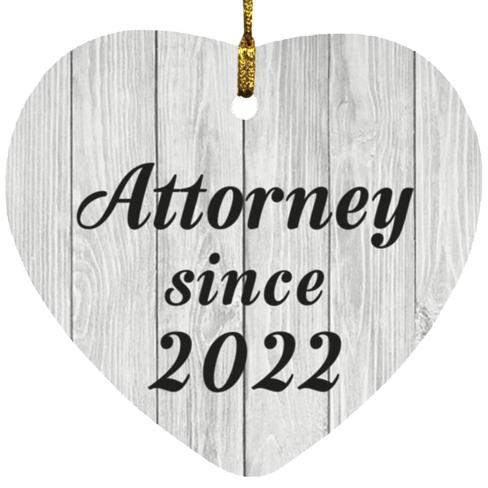 Attorney Since 2022 - Heart Ornament F