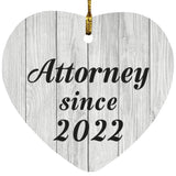 Attorney Since 2022 - Heart Ornament F