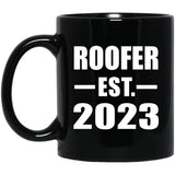 Roofer Established EST. 2023 - 11oz Coffee Mug Black