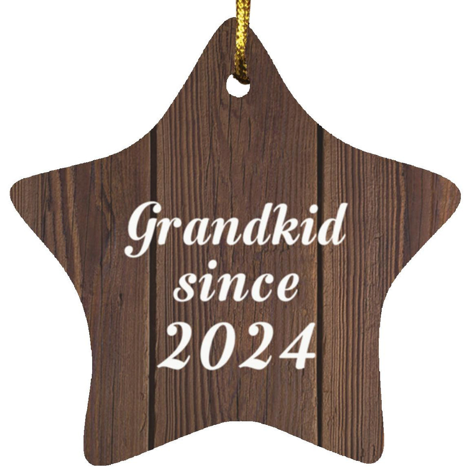 Grandkid Since 2024 - Star Ornament D