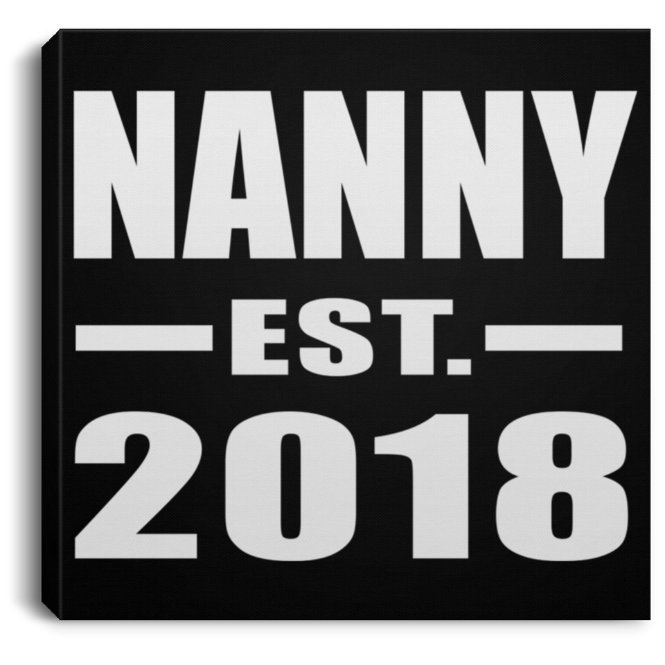Nanny Established EST. 2018 - Canvas Square