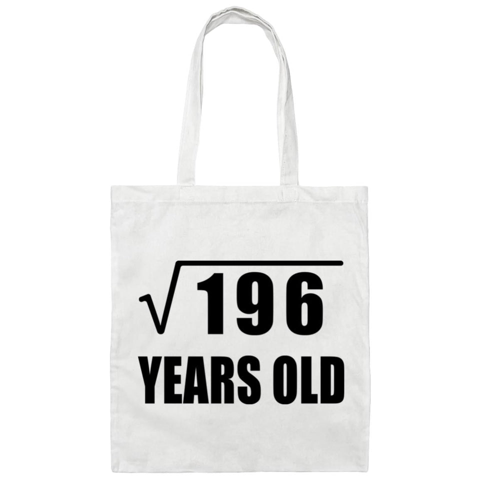 14th Birthday Square Root of 196 Years Old - Tote Bag White