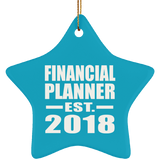 Financial Planner Established EST. 2018 - Star Ornament