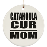 Catahoula Cur Mom - Circle Ornament