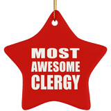 Most Awesome Clergy - Star Ornament