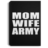 Mom Wife Army - Canvas Portrait