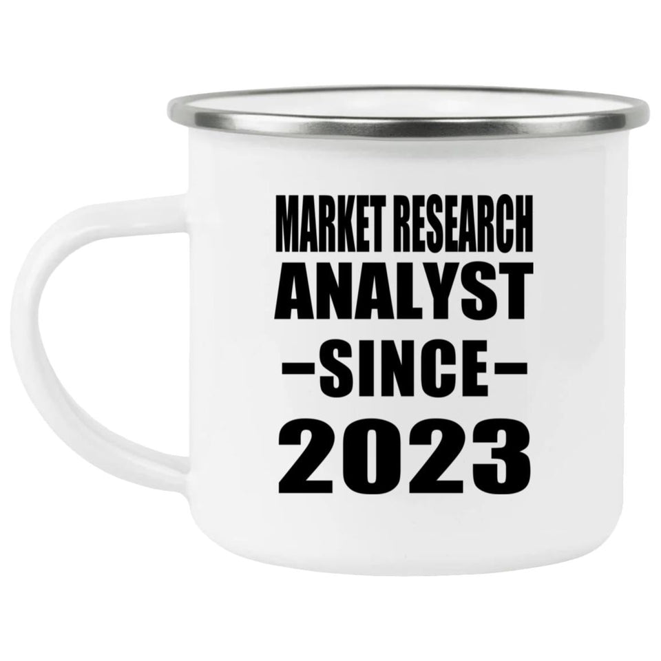 Market Research Analyst Since 2023 - 12oz Camping Mug