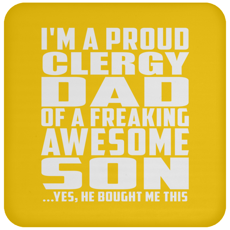 Proud Clergy Dad Of Awesome Son - Drink Coaster
