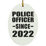 Police Officer Since 2022 - Oval Ornament