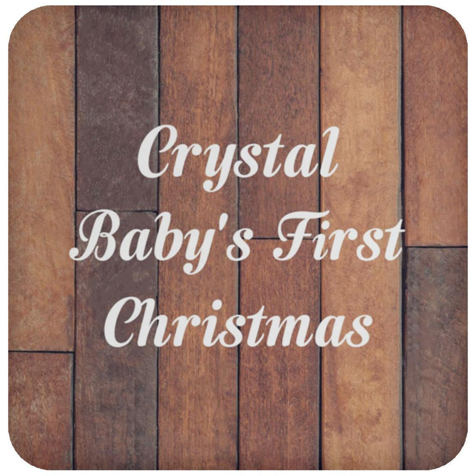 Crystal Baby's First Christmas - Drink Coaster E