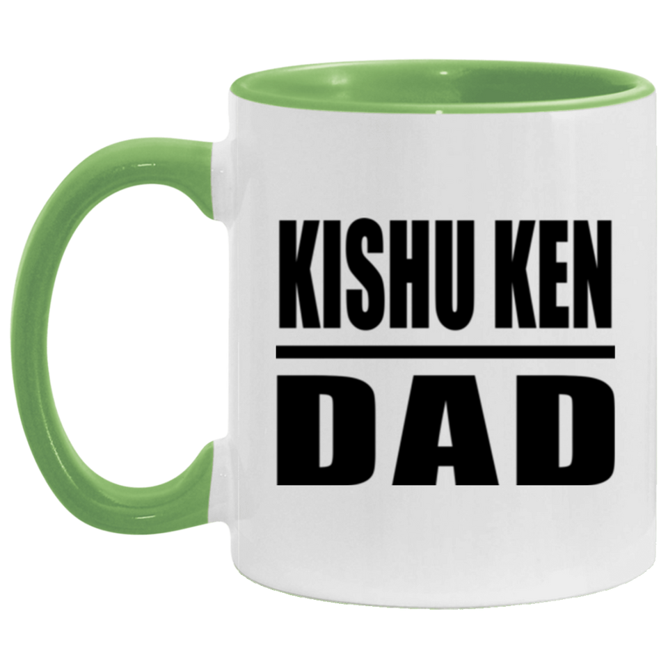 Kishu Ken Dad - 11oz Accent Mug Green