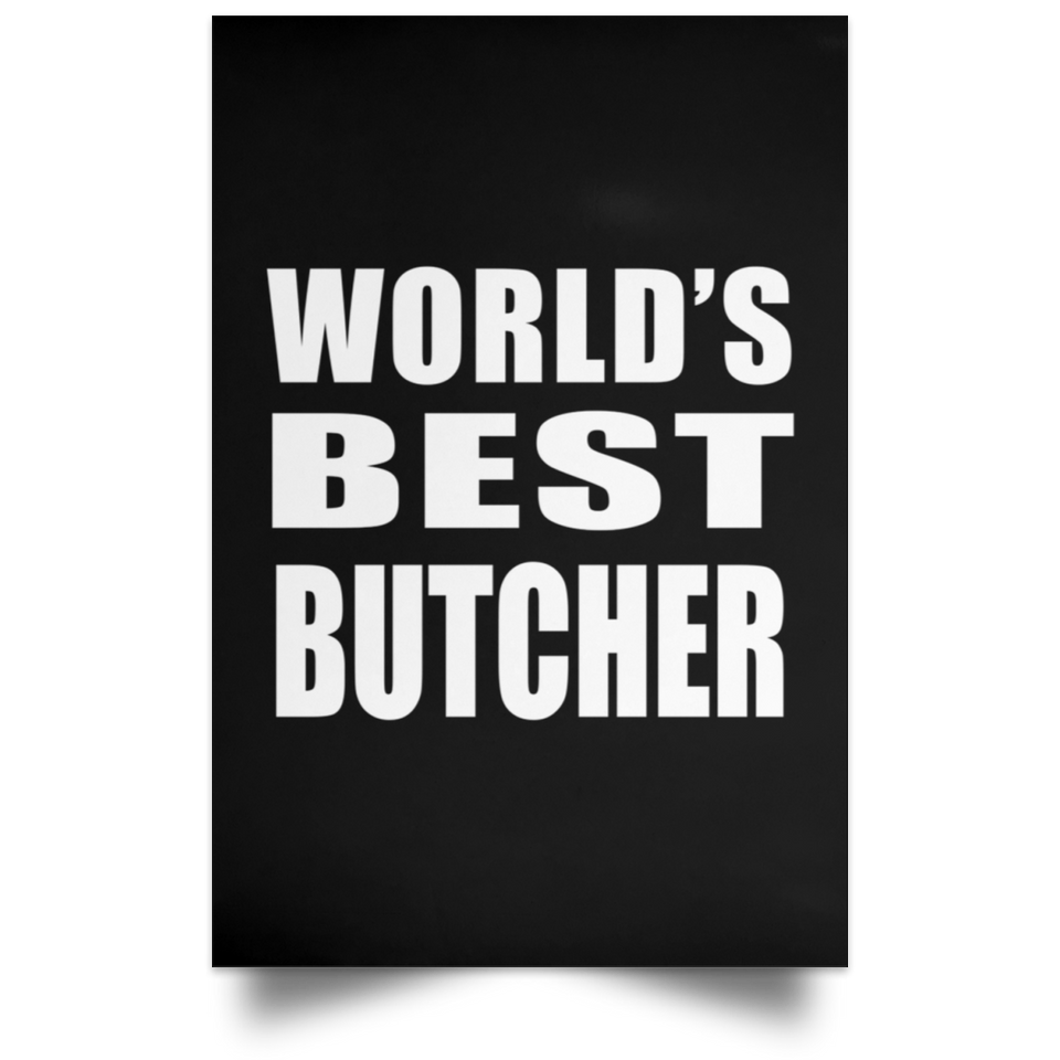 World's Best Butcher - Poster Portrait