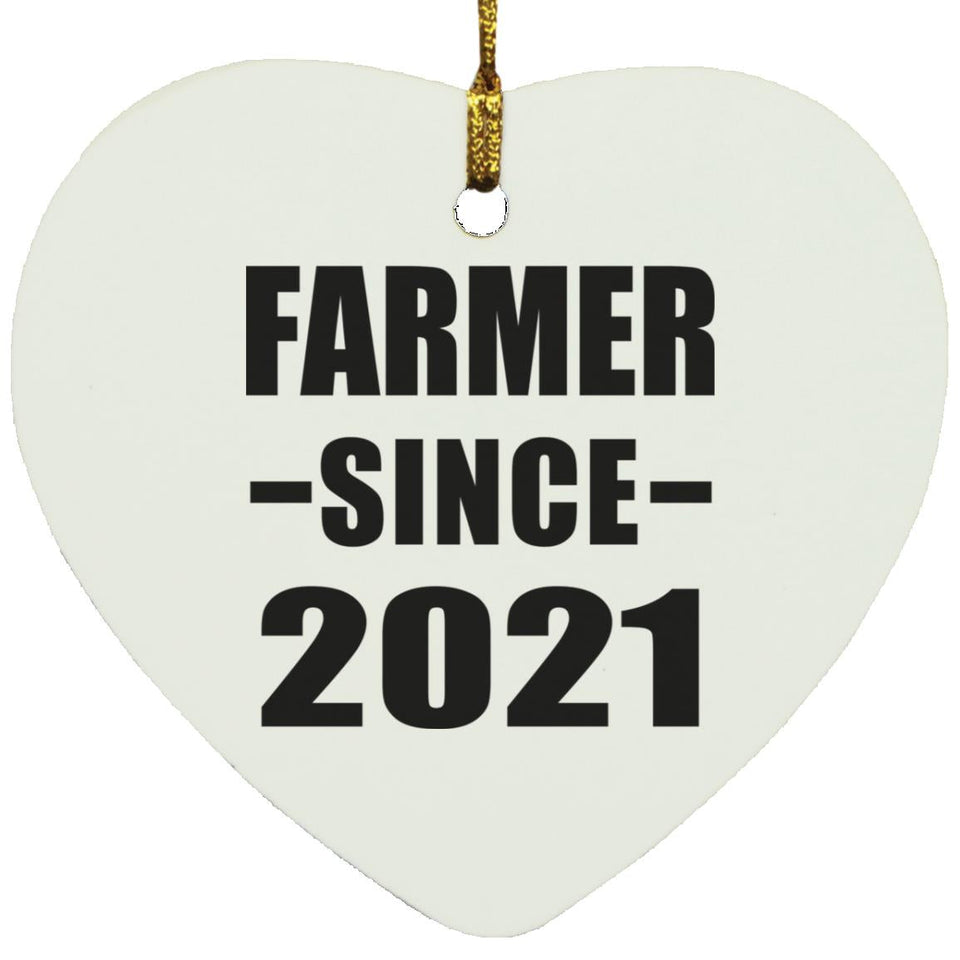 Farmer Since 2021 - Heart Ornament