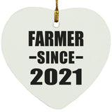 Farmer Since 2021 - Heart Ornament