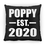 Poppy Established EST. 2020 - Throw Pillow Black