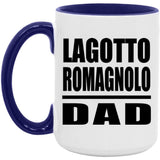 Lagotto Romagnolo Dad - 15oz Accent Mug Purple