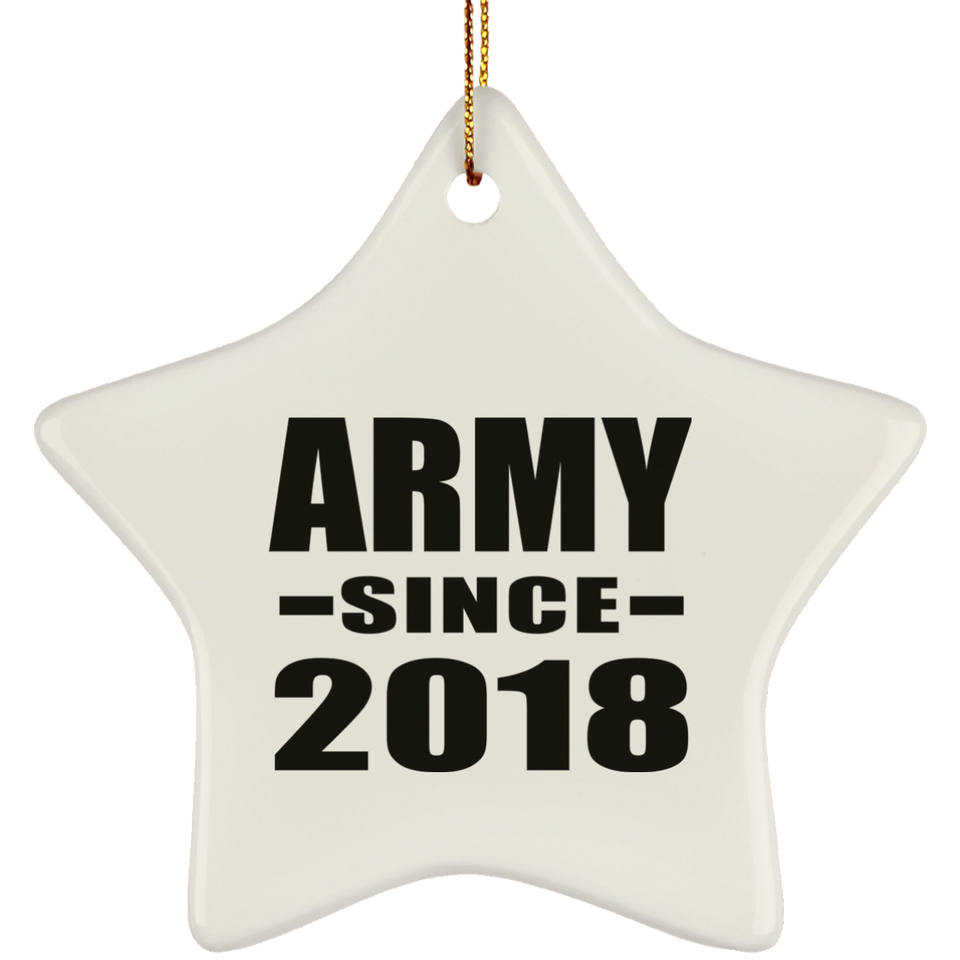 Army Since 2018 - Star Ornament