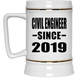 Civil Engineer Since 2019 - Beer Stein