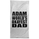 Adam World's Okayest Dad - Hand Towel