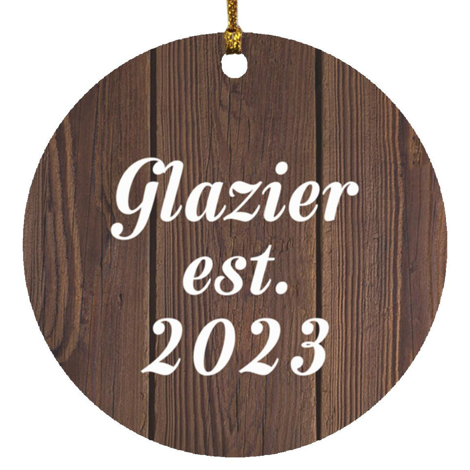 Glazier Established Est. 2023 - Circle Ornament D
