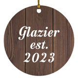 Glazier Established Est. 2023 - Circle Ornament D