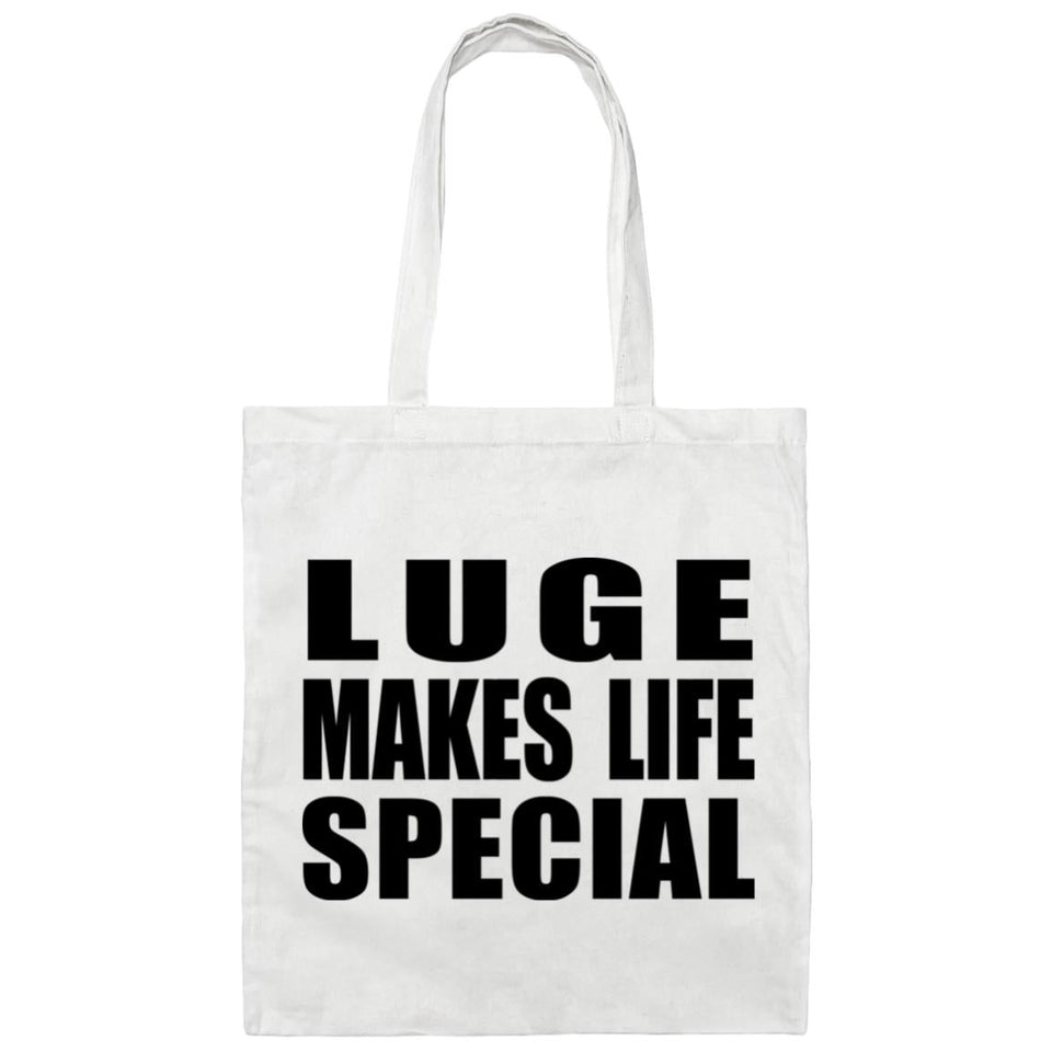 Luge Makes Life Special - Tote Bag White