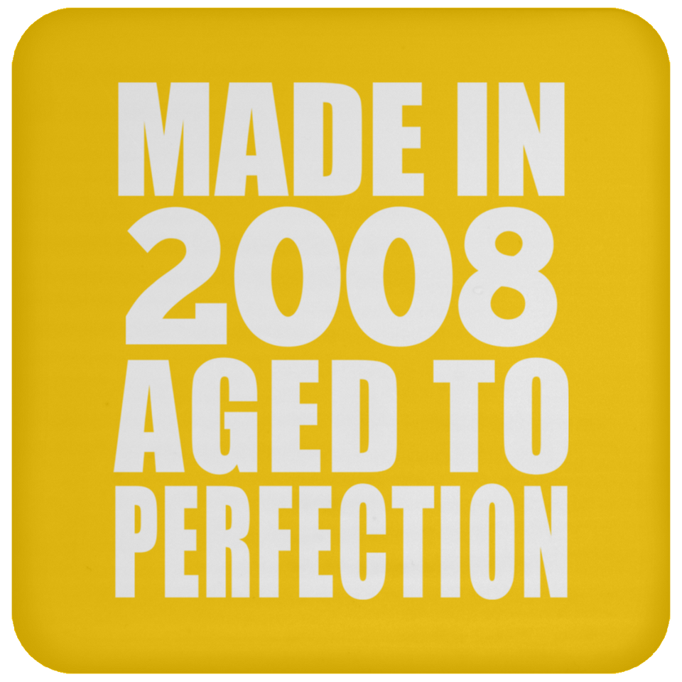 16th Birthday Made In 2008 Aged to Perfection - Drink Coaster