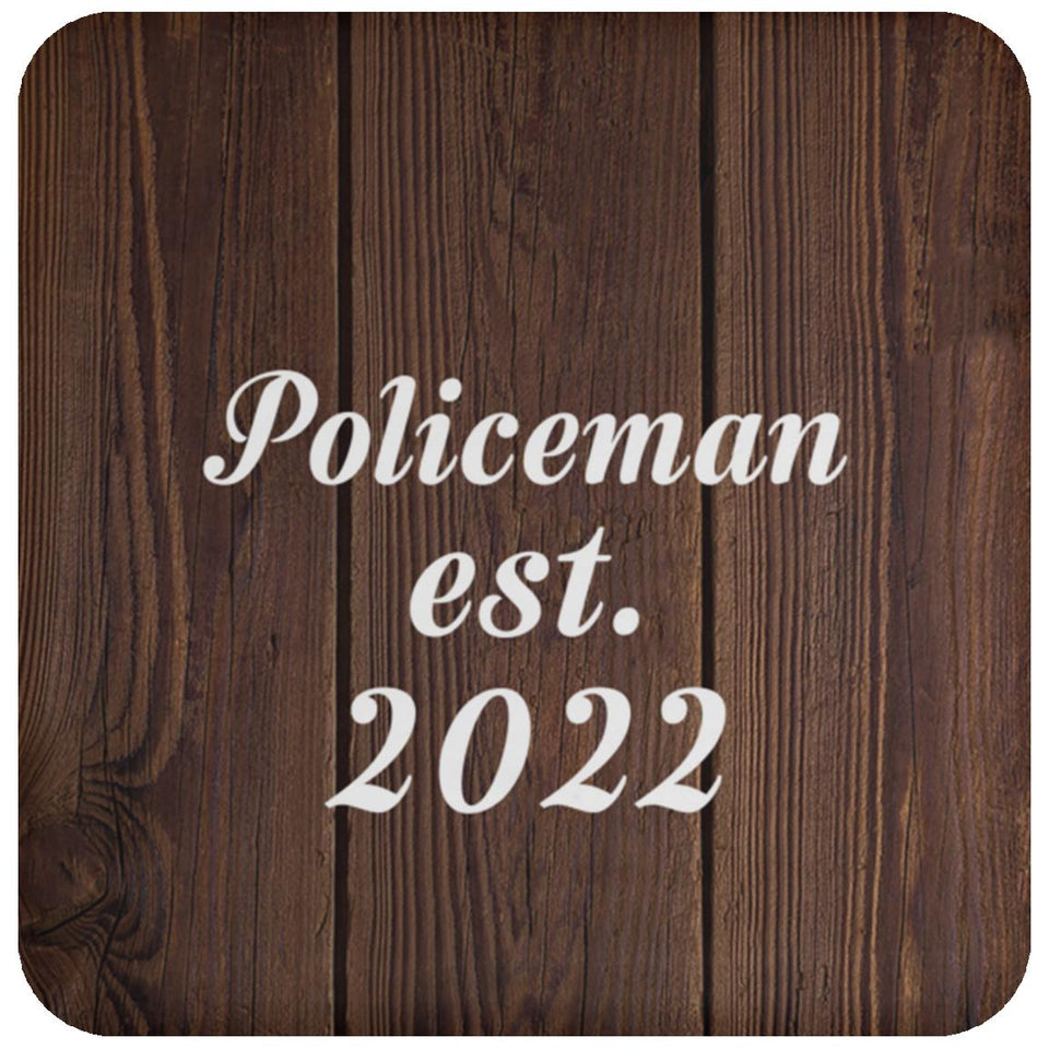 Policeman Established Est. 2022 - Drink Coaster D