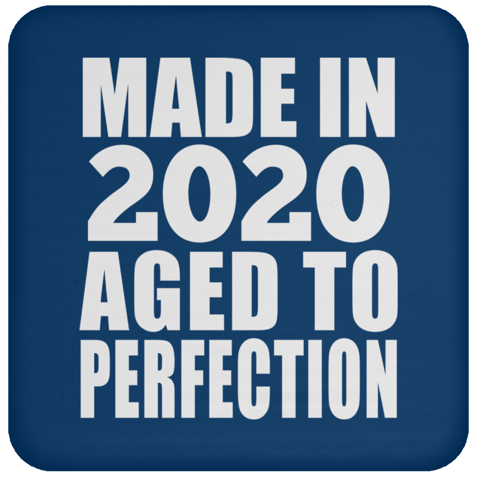 4th Birthday Made In 2020 Aged to Perfection - Drink Coaster
