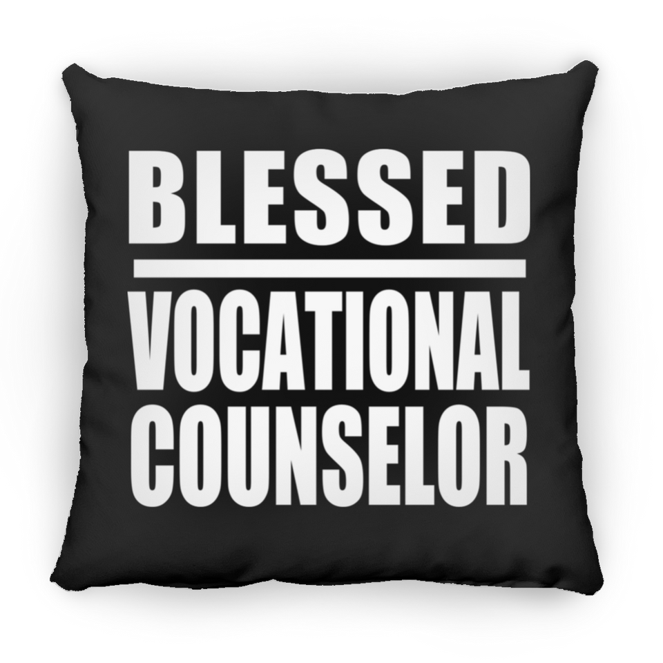 Blessed Vocational Counselor - Throw Pillow Black