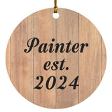Painter Established Est. 2024 - Circle Ornament C