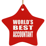 World's Best Accountant - Star Ornament