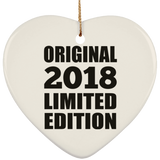 6th Birthday Original 2018 Limited Edition - Heart Ornament